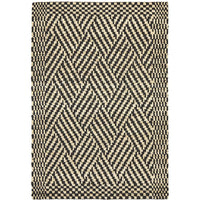 Inta 1326 Black Natural Modern Jute Rug - Rugs Of Beauty - 1