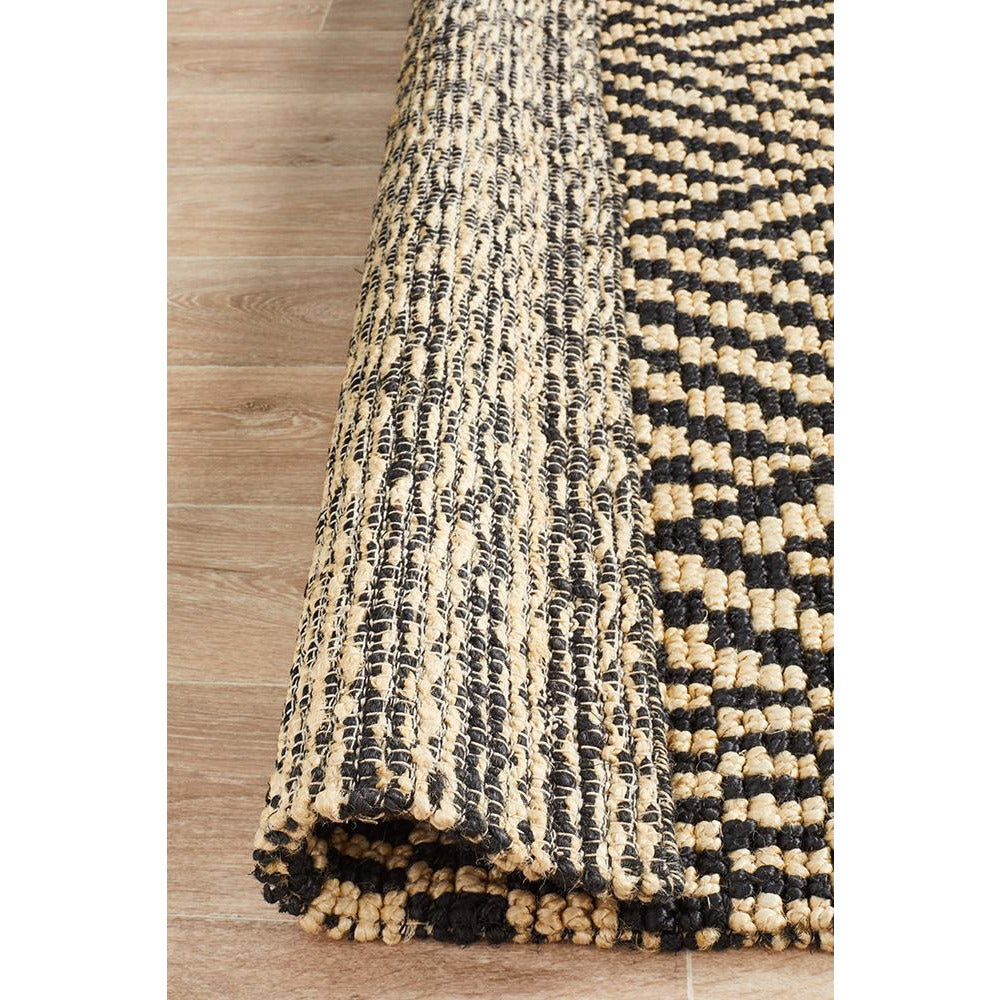 Inta 1326 Black Natural Modern Jute Rug - Rugs Of Beauty - 8