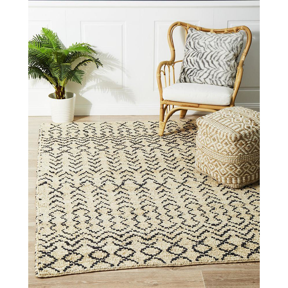 Inta 1328 Grey Natural Modern Jute Rug - Rugs Of Beauty - 2