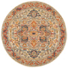 Tivoli 2773 Rust Multi Colour Transitional Round Rug - Rugs Of Beauty - 1