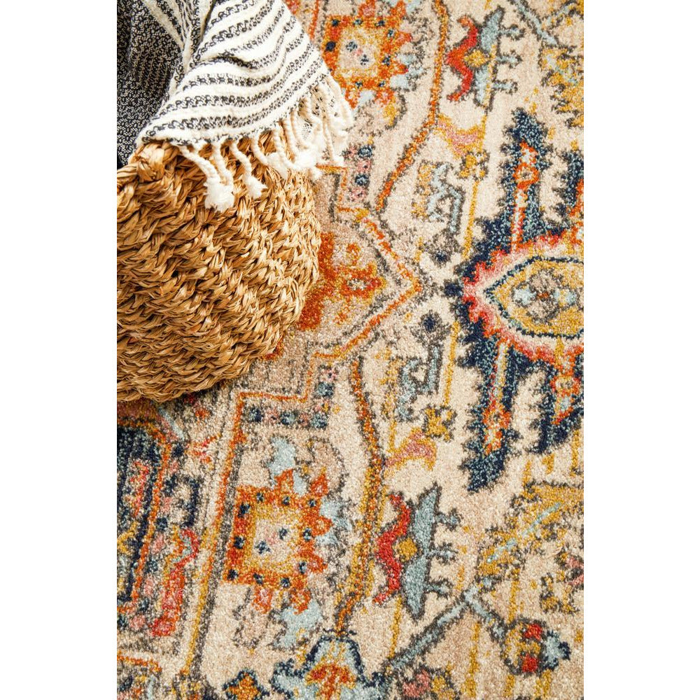Tivoli 2773 Rust Multi Colour Transitional Round Rug - Rugs Of Beauty - 5