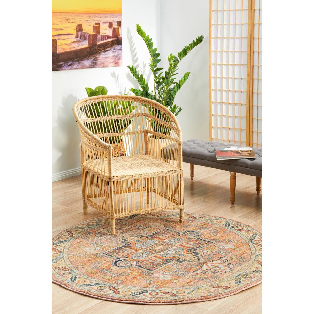 Tivoli 2773 Earth Multi Colour Transitional Round Rug - Rugs Of Beauty - 3