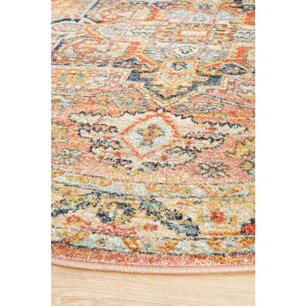 Tivoli 2773 Earth Multi Colour Transitional Round Rug - Rugs Of Beauty - 5