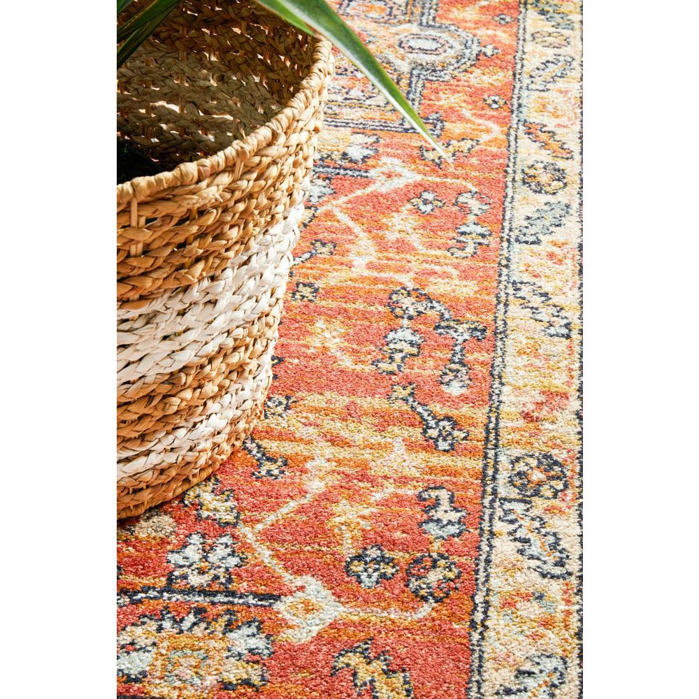 Tivoli 2773 Terracotta Multi Colour Transitional Runner Rug - Rugs Of Beauty - 6