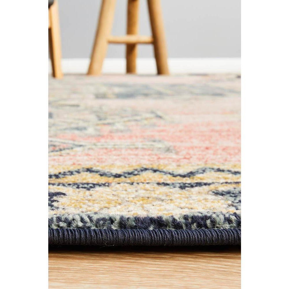 Tivoli 2775 Rose Blue Multi Colour Transitional Rug - Rugs Of Beauty - 7