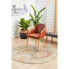 Tivoli 2776 Blue Terracotta Multi Colour Transitional Round Rug - Rugs Of Beauty - 3
