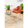 Tivoli 2776 Blue Terracotta Multi Colour Transitional Round Rug - Rugs Of Beauty - 4