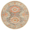 Tivoli 2776 Blue Terracotta Multi Colour Transitional Round Rug - Rugs Of Beauty - 1