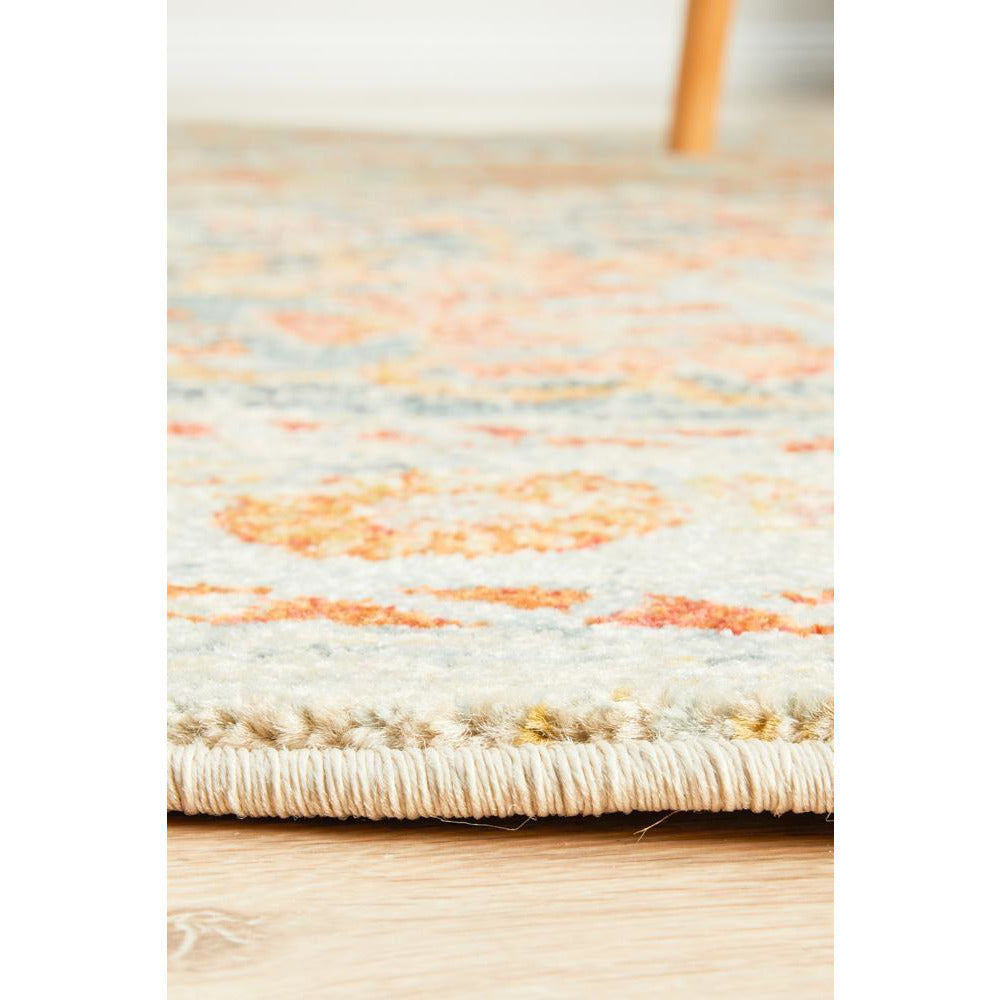 Tivoli 2776 Blue Terracotta Multi Colour Transitional Round Rug - Rugs Of Beauty - 8