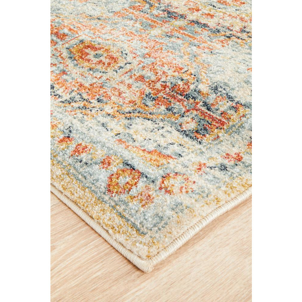 Tivoli 2776 Blue Terracotta Multi Colour Transitional Runner Rug - Rugs Of Beauty - 5