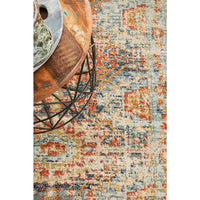 Tivoli 2776 Blue Terracotta Multi Colour Transitional Runner Rug - Rugs Of Beauty - 8