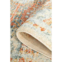 Tivoli 2776 Blue Terracotta Multi Colour Transitional Runner Rug - Rugs Of Beauty - 9