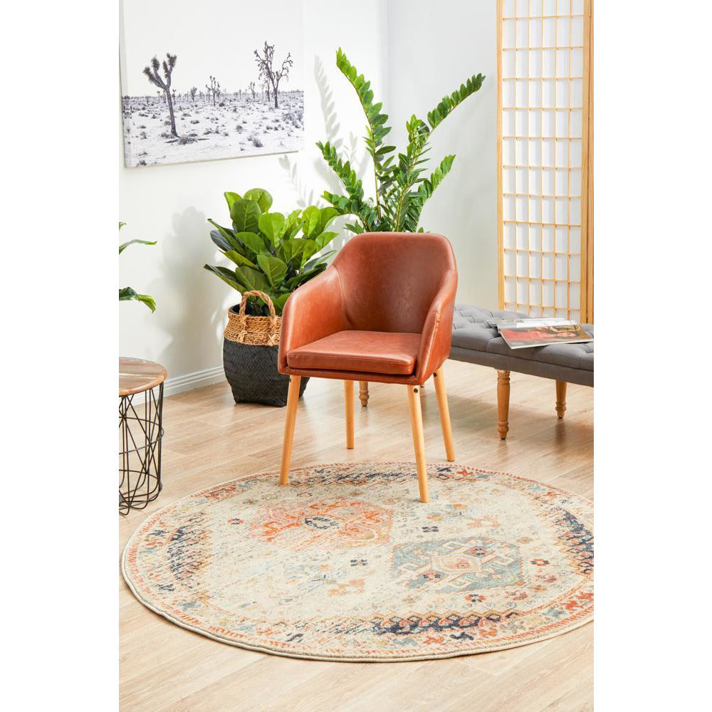 Tivoli 2777 Autumn Multi Colour Transitional Round Rug - Rugs Of Beauty - 3