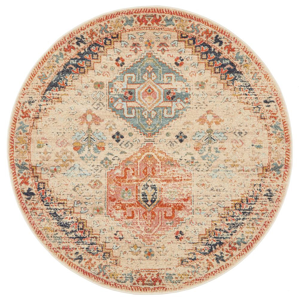 Tivoli 2777 Autumn Multi Colour Transitional Round Rug - Rugs Of Beauty - 1