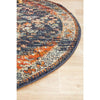Tivoli 2777 Navy Blue Multi Colour Transitional Round Rug - Rugs Of Beauty - 7