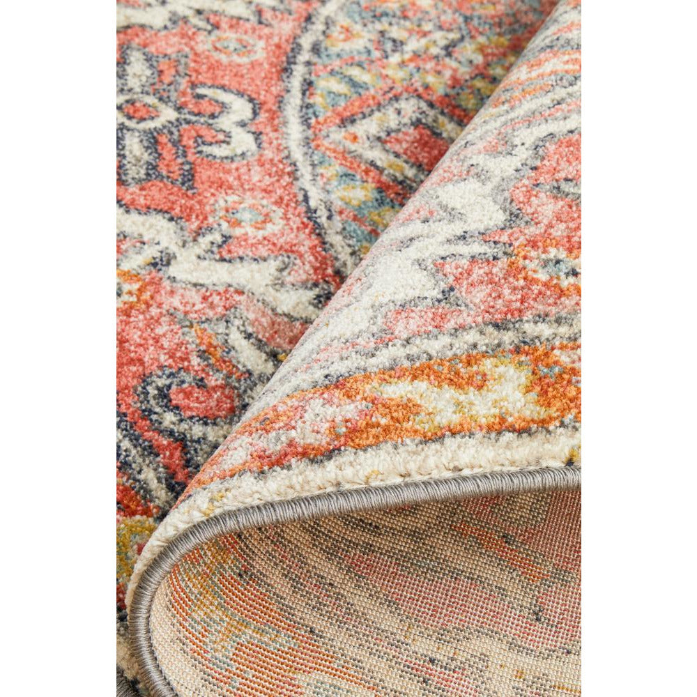 Tivoli 2779 Crimson Multi Colour Transitional Round Rug - Rugs Of Beauty - 9