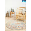 Tivoli 2782 Sky Blue Sand Multi Colour Transitional Round Rug - Rugs Of Beauty - 2