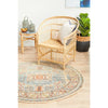Tivoli 2782 Sky Blue Sand Multi Colour Transitional Round Rug - Rugs Of Beauty - 4