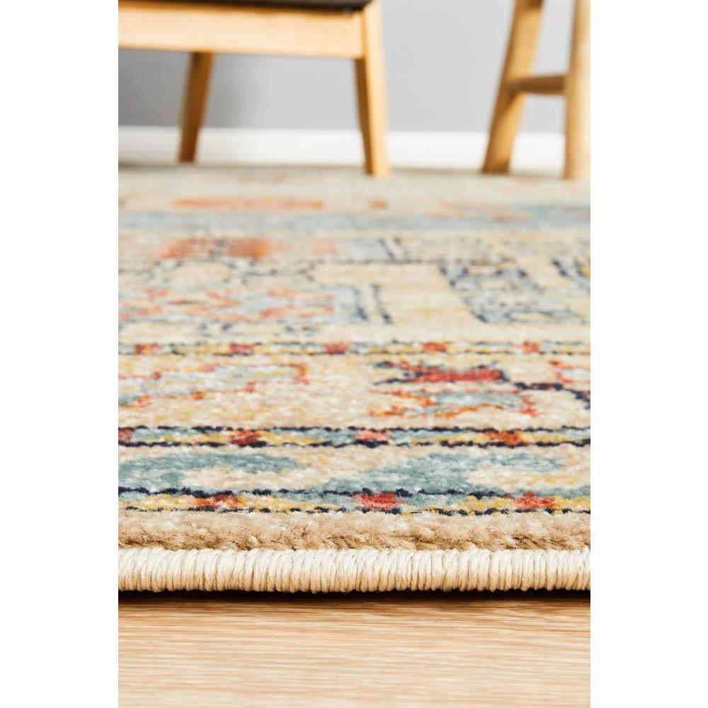 Tivoli 2782 Sky Blue Sand Multi Colour Transitional Rug - Rugs Of Beauty - 6