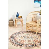 Tivoli 2783 Sand Multi Colour Transitional Round Rug - Rugs Of Beauty - 2