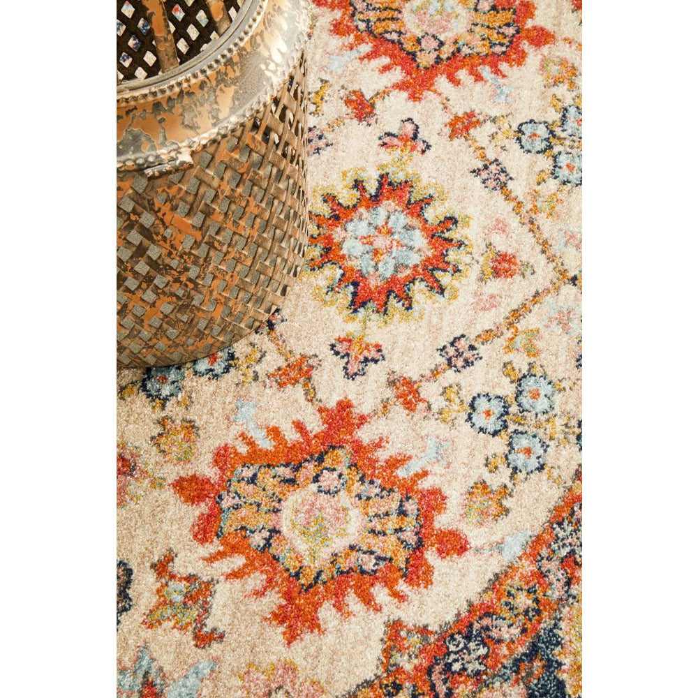 Tivoli 2783 Sand Multi Colour Transitional Round Rug - Rugs Of Beauty - 8