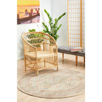 Tivoli 2784 Earth Multi Colour Transitional Round Rug - Rugs Of Beauty - 3