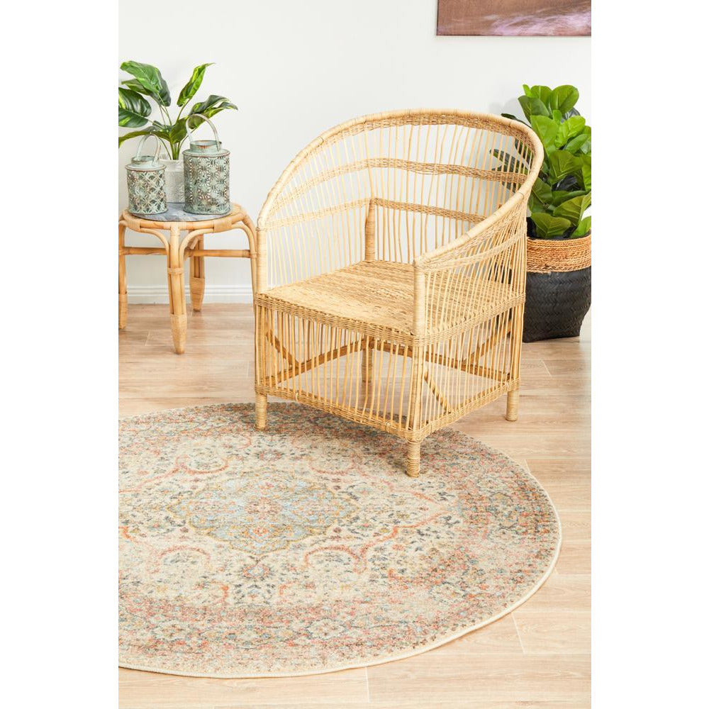 Tivoli 2784 Earth Multi Colour Transitional Round Rug - Rugs Of Beauty - 4