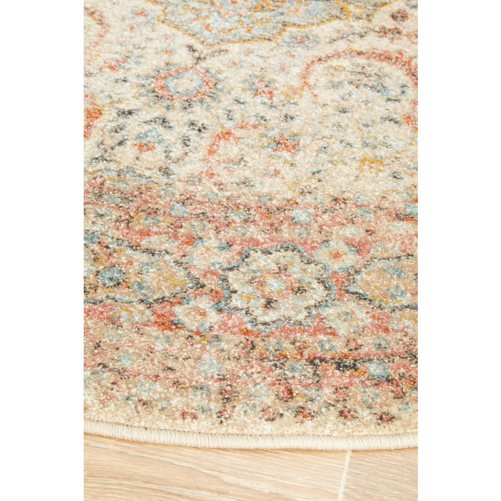 Tivoli 2784 Earth Multi Colour Transitional Round Rug - Rugs Of Beauty - 5