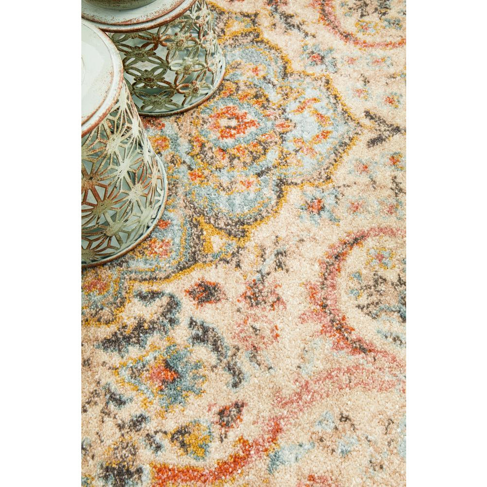 Tivoli 2784 Earth Multi Colour Transitional Round Rug - Rugs Of Beauty - 8