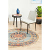 Tivoli 2785 Blue Rust Multi Colour Transitional Round Rug - Rugs Of Beauty - 4