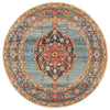 Tivoli 2785 Blue Rust Multi Colour Transitional Round Rug - Rugs Of Beauty - 1