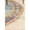 Tivoli 2785 Blue Rust Multi Colour Transitional Round Rug - Rugs Of Beauty - 6