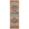 Tivoli 2785 Blue Rust Multi Colour Transitional Runner Rug - Rugs Of Beauty - 1
