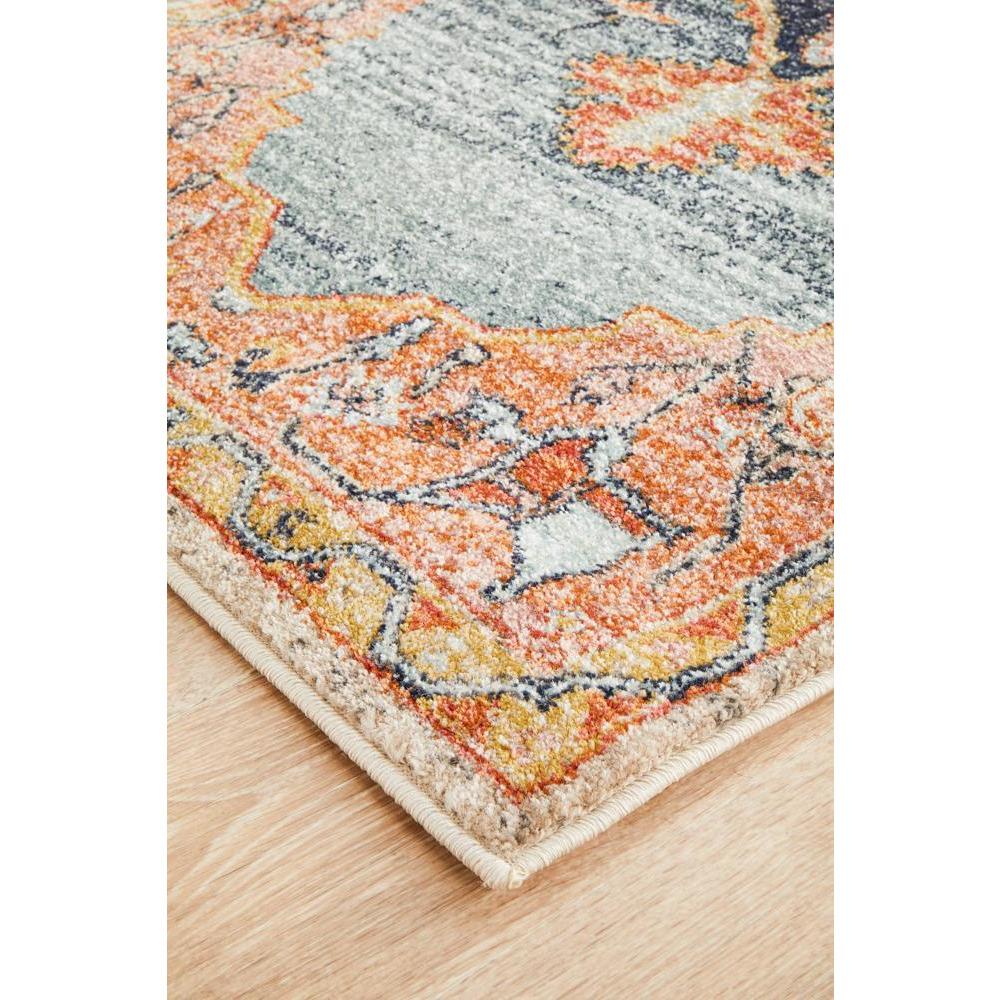 Tivoli 2785 Blue Rust Multi Colour Transitional Runner Rug - Rugs Of Beauty - 6