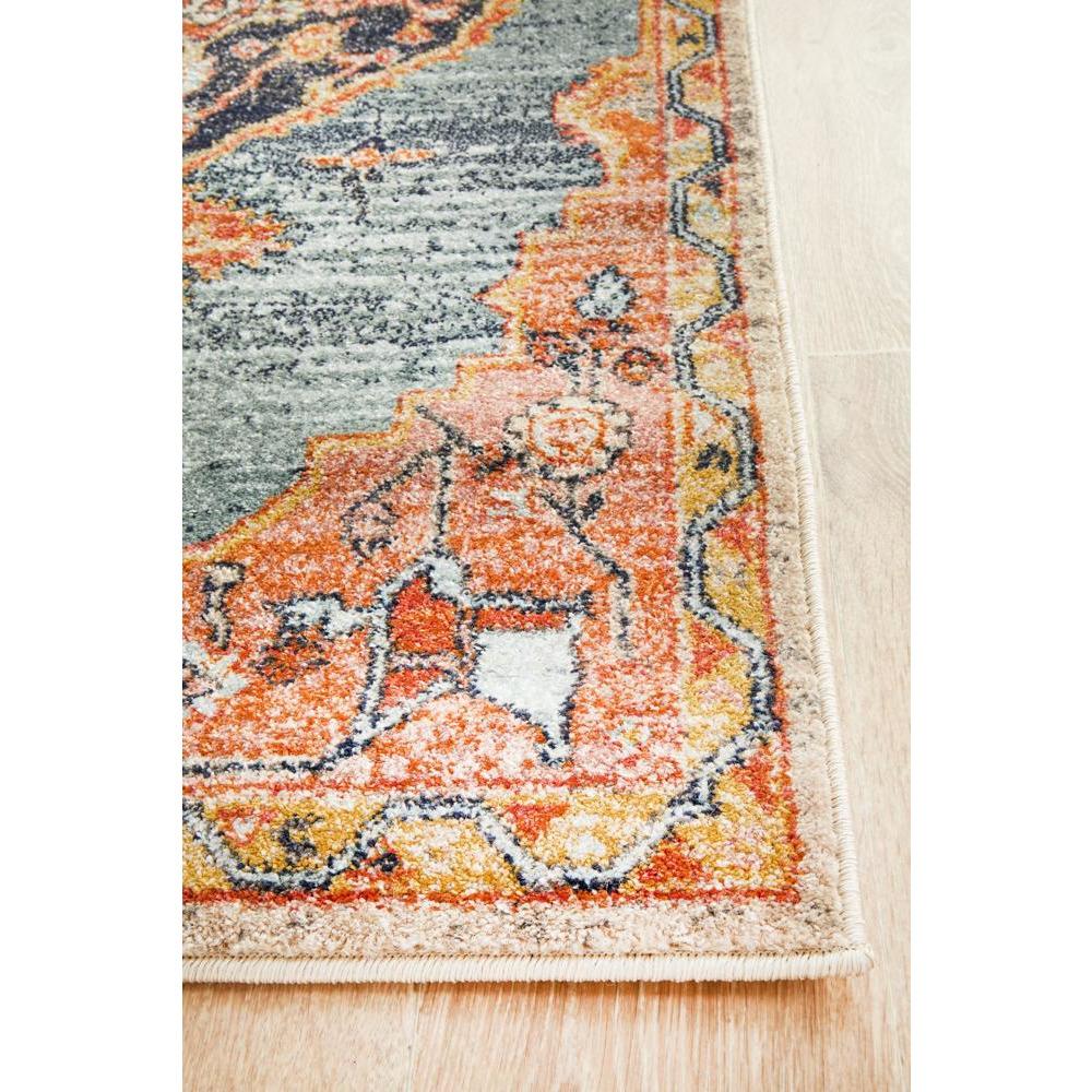 Tivoli 2785 Blue Rust Multi Colour Transitional Runner Rug - Rugs Of Beauty - 7
