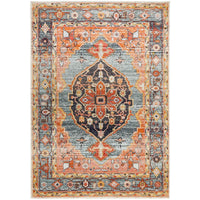 Tivoli 2785 Blue Rust Multi Colour Transitional Rug - Rugs Of Beauty - 1