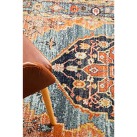 Tivoli 2785 Blue Rust Multi Colour Transitional Rug - Rugs Of Beauty - 8