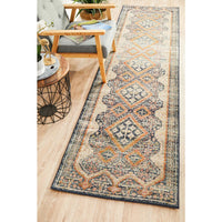 Tivoli 2786 Navy Blue Multi Colour Transitional Runner Rug - Rugs Of Beauty - 2