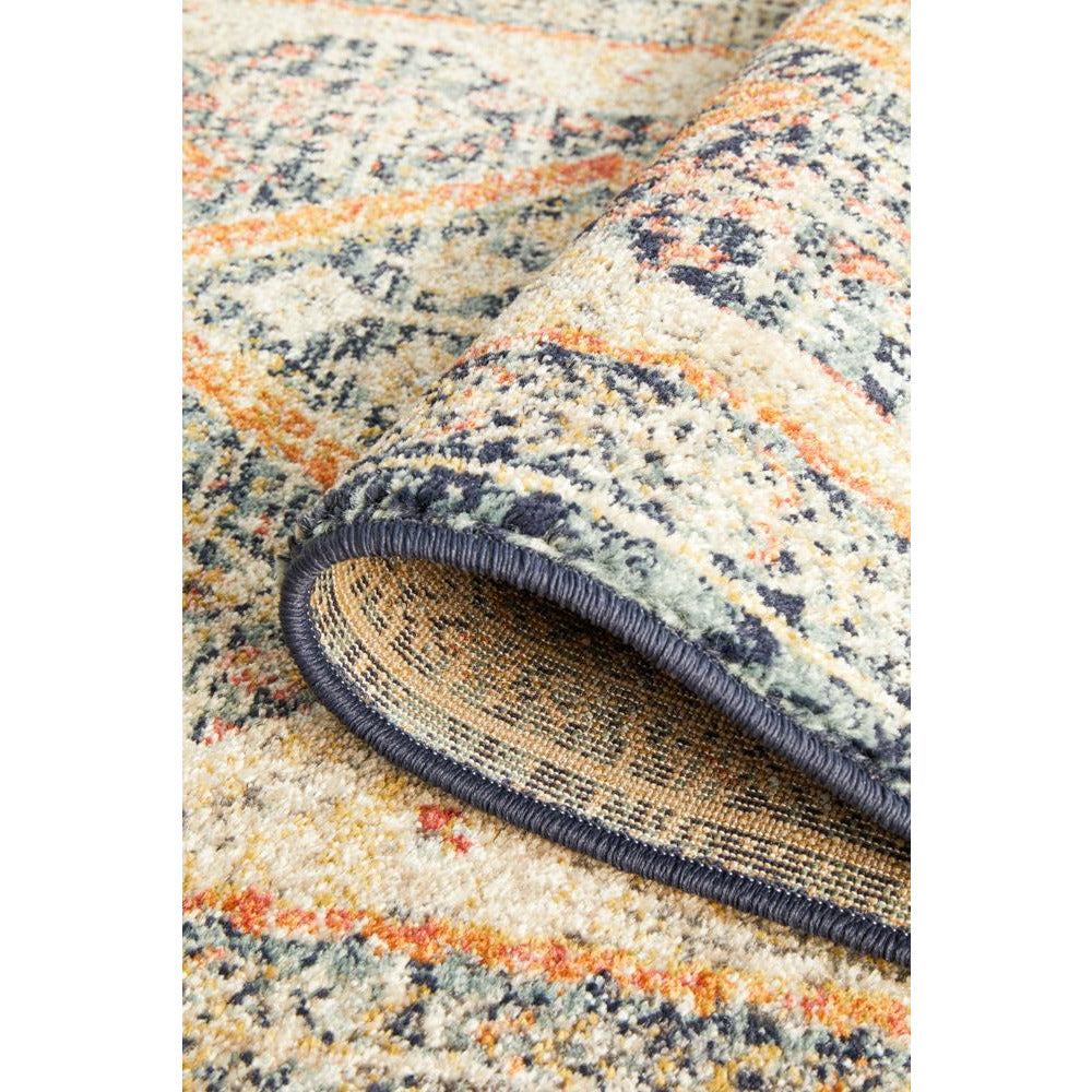 Tivoli 2786 Navy Blue Multi Colour Transitional Runner Rug - Rugs Of Beauty - 9