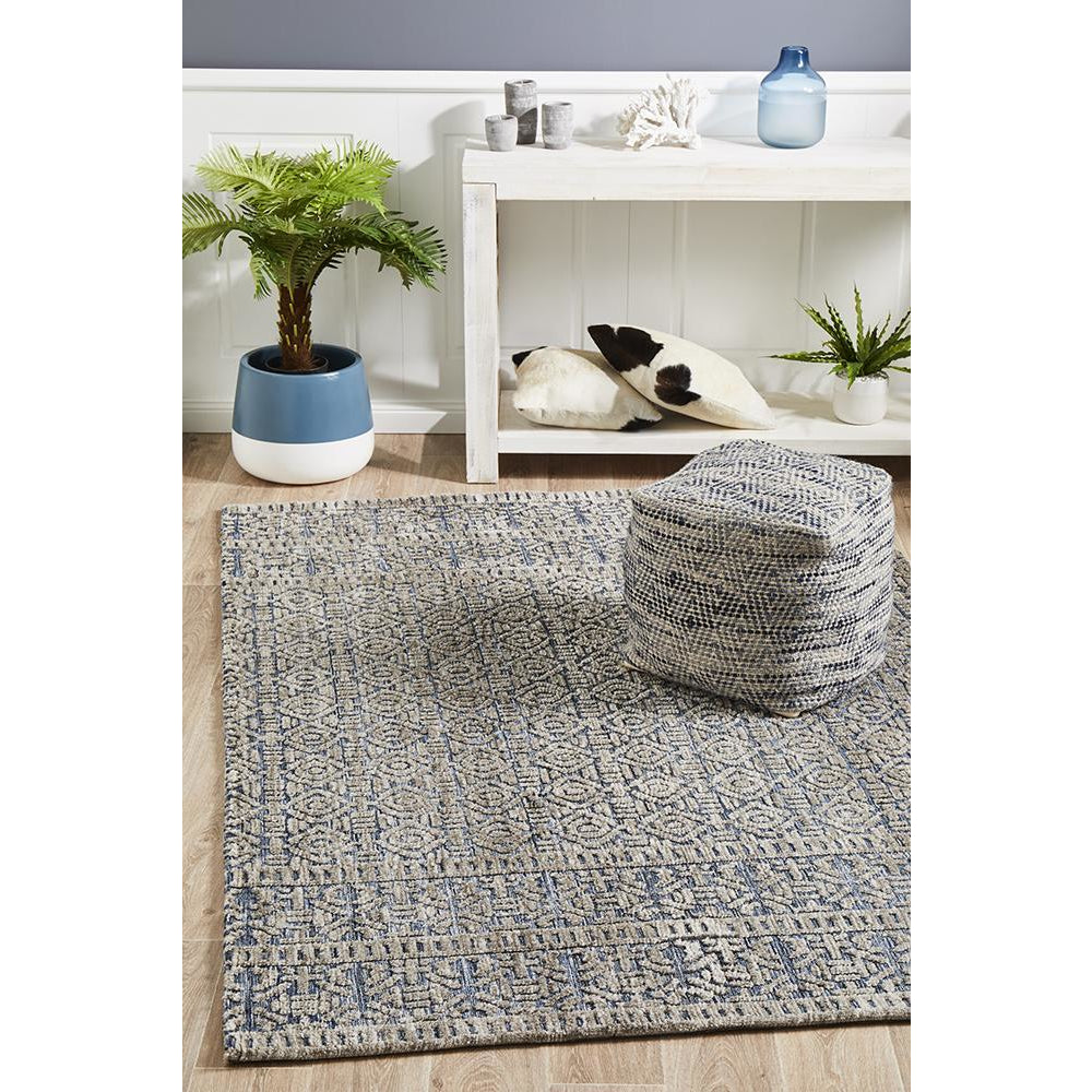 Nara 131 Charcoal Grey Transitional Textured Rug - Rugs Of Beauty - 2
