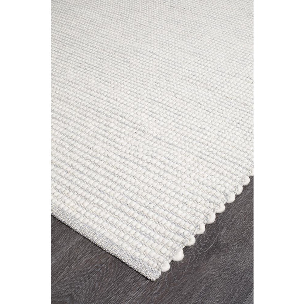 Seljord Grey Modern Scandi Wool Rug - Rugs Of Beauty - 5