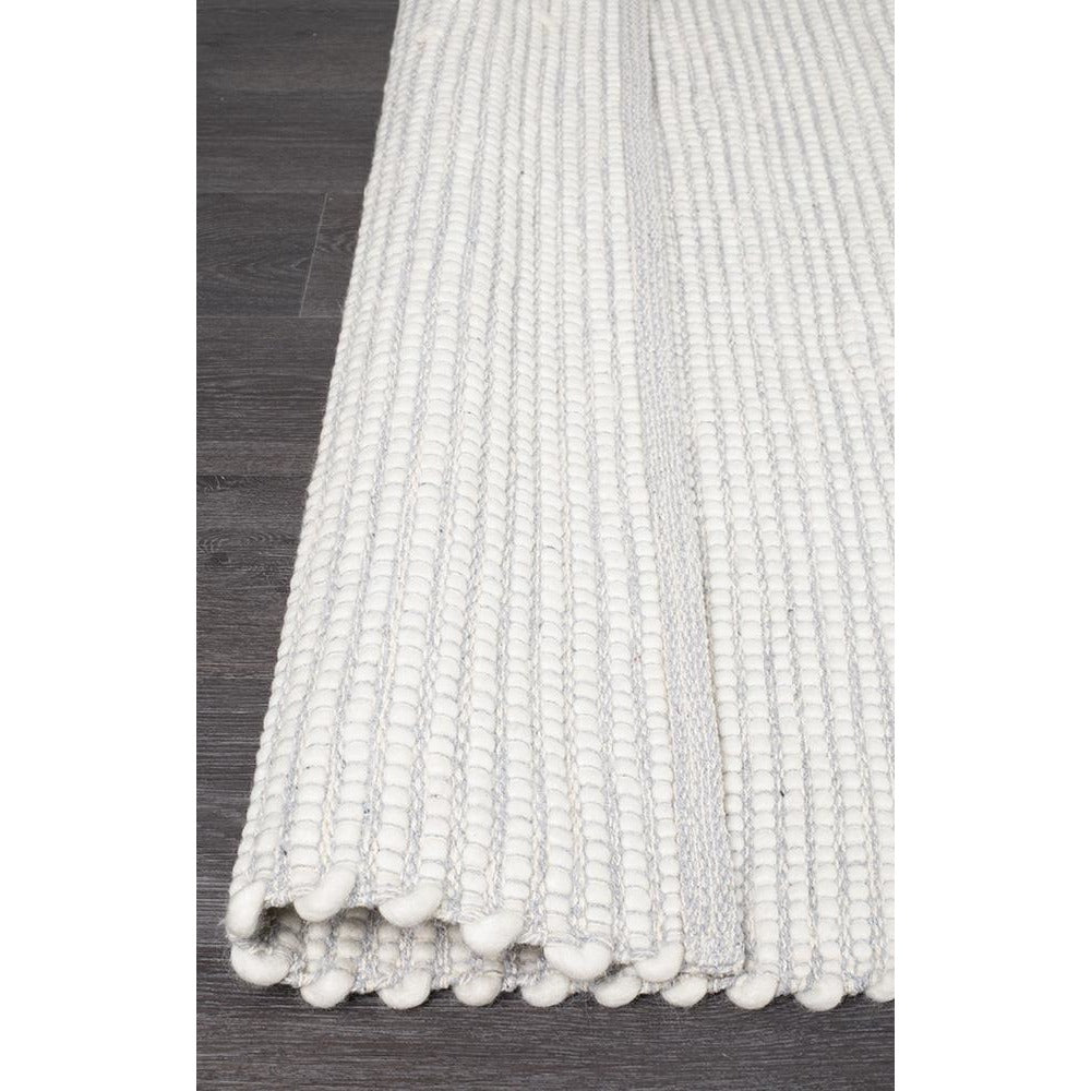 Seljord Grey Modern Scandi Wool Rug - Rugs Of Beauty - 6