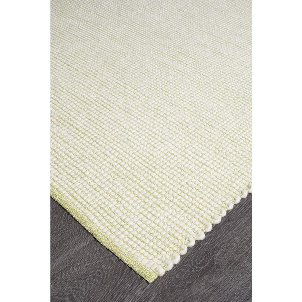 Seljord Green Modern Scandi Wool Rug - Rugs Of Beauty - 2