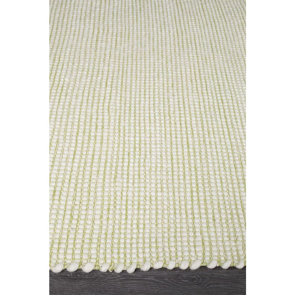 Seljord Green Modern Scandi Wool Rug - Rugs Of Beauty - 4