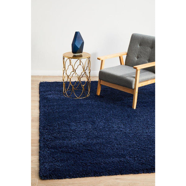 Sevan 4478 Navy Blue Modern Shaggy Rug - Rugs Of Beauty - 2
