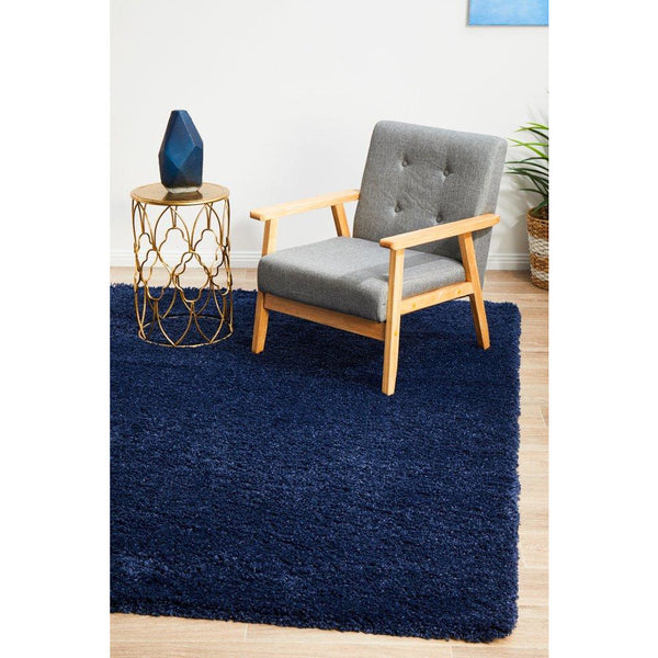 Sevan 4478 Navy Blue Modern Shaggy Rug - Rugs Of Beauty - 4