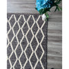 Clarissa 755 Wool Polyester Chocolate Brown Trellis Rug - Rugs Of Beauty - 2