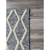 Clarissa 755 Wool Polyester Grey Trellis Rug - Rugs Of Beauty - 3