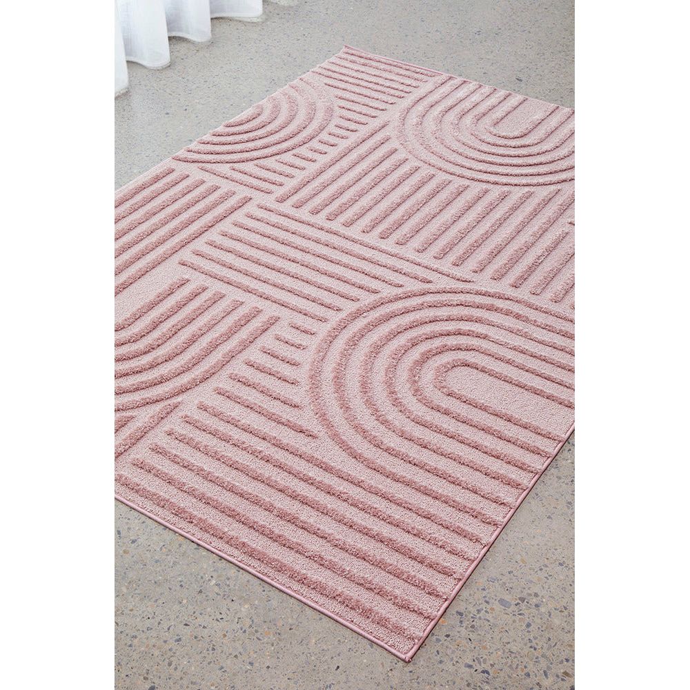 Catana 4755 Pink Modern Patterned Rug - Rugs Of Beauty - 3