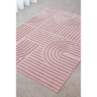 Catana 4755 Pink Modern Patterned Rug - Rugs Of Beauty - 3